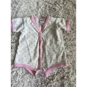 Vintage Alexis girls sz. 6-12 mo. Classic snap shirt/ Romper Adorable
